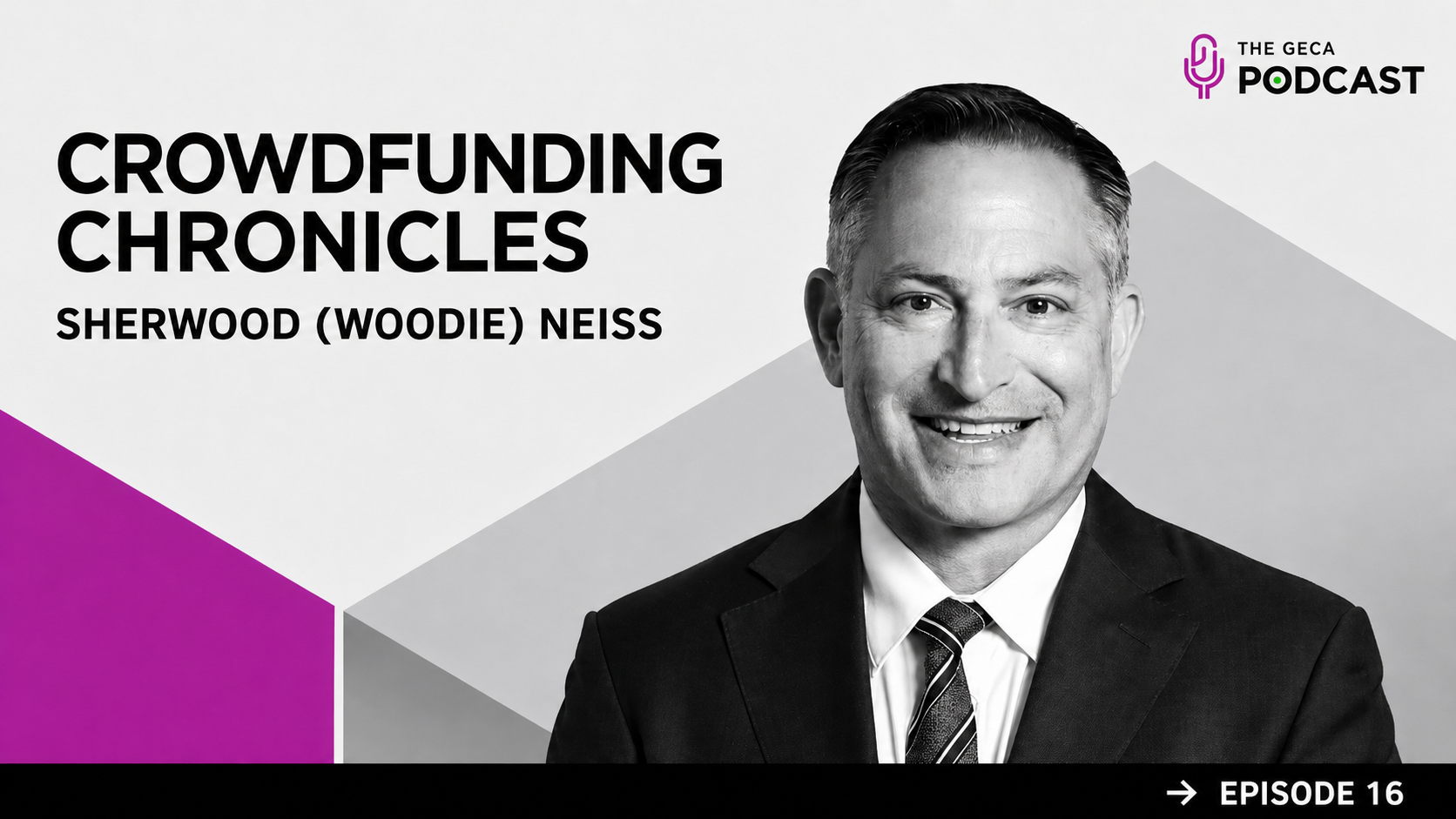 Sherwood Woodie Neiss Crowdfund Capital Advisors GECA Podcast Episode 17 Crowdfunding Chronicles US Reg CF JOBS Act Crowdfinance Indices scaling investment crowdfunding